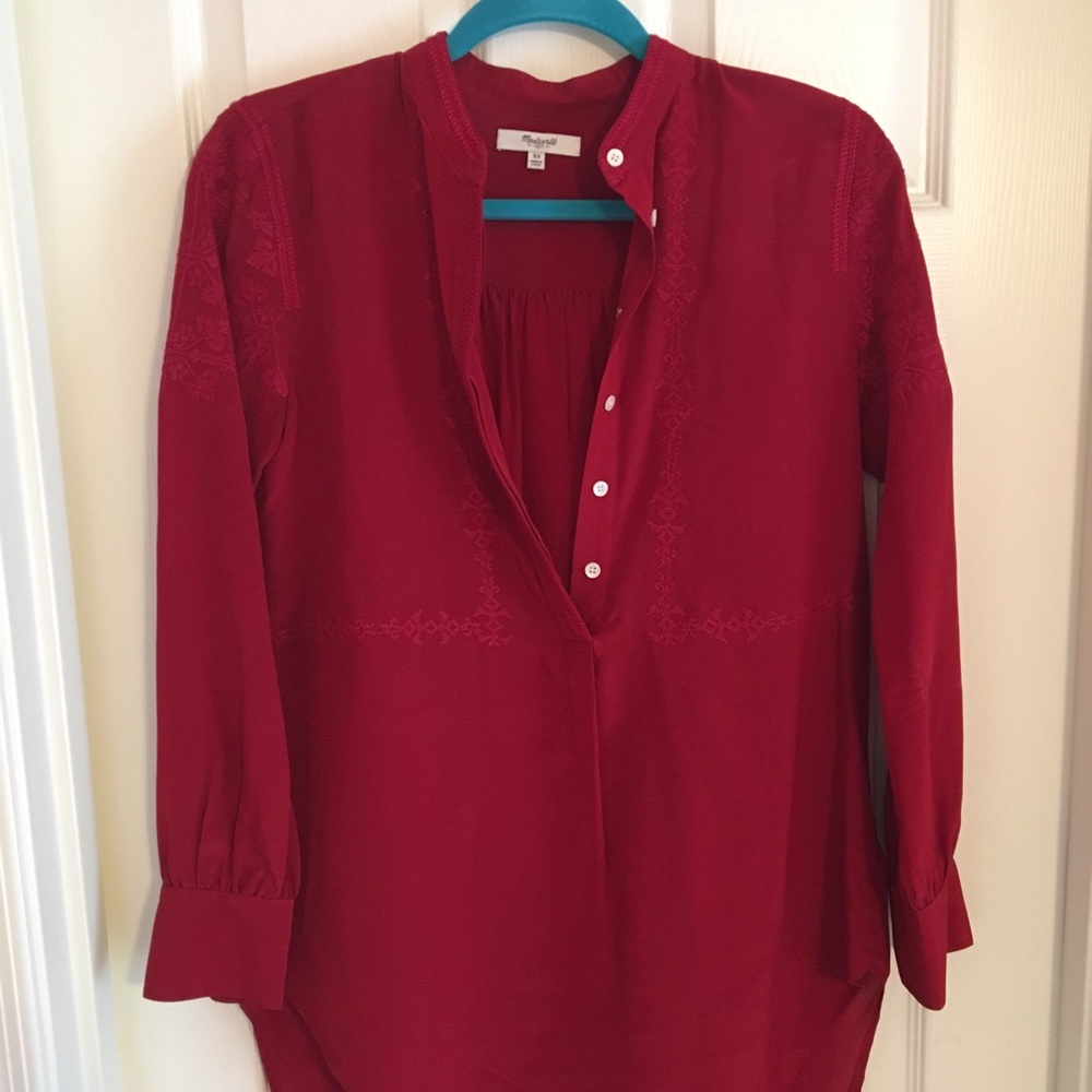 Madewell Red Tunic Dress